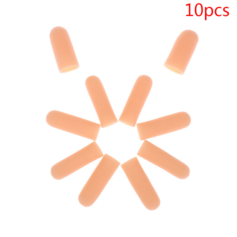 10Pcs Silicone Gel Tubes Finger Little Toe Protector Corn Blister Pain Relief Sleeve Cover Toe Separators Foot Care Tool
