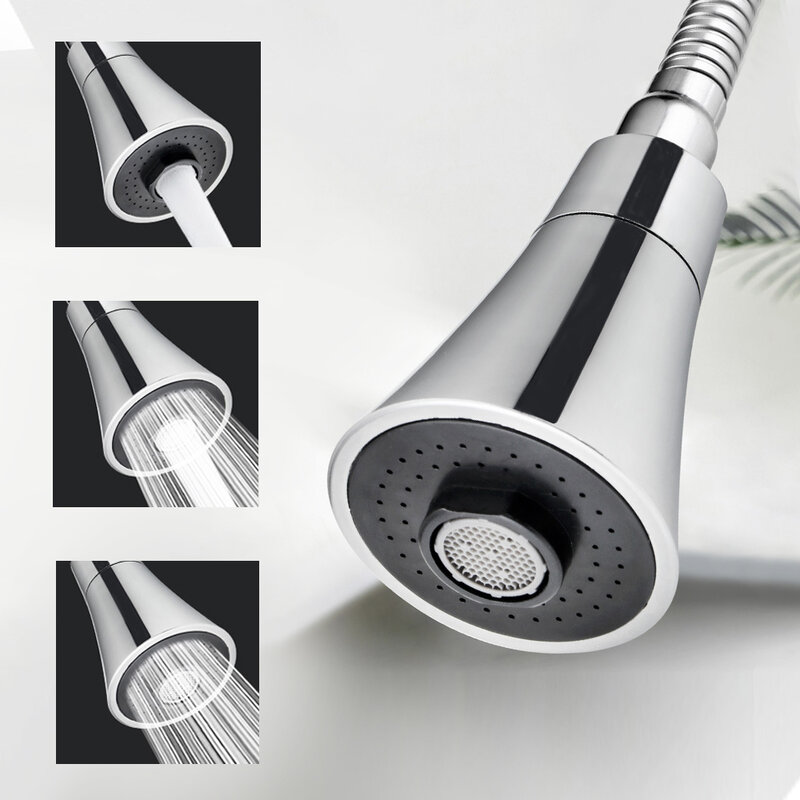 Universal Kitchen Water Faucet Adjustable Pressure 360 Degree Rotating Water Tap Head  Water Saving Shower Faucet Nozzle Adapter