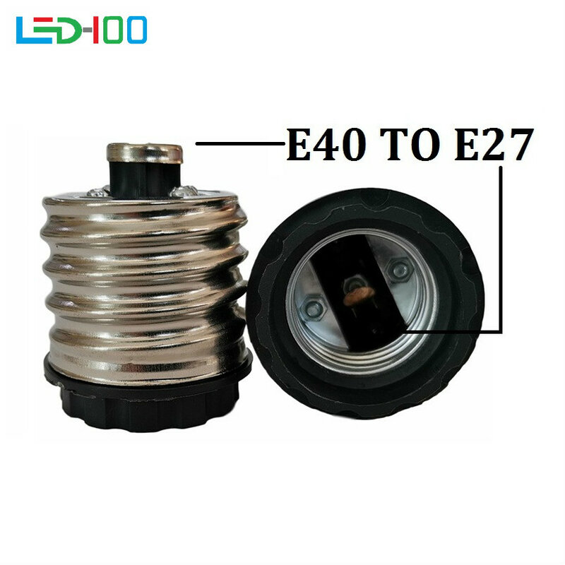 Novo e40 para e27 adaptador de lâmpada led adaptador de lâmpadas base de lâmpadas led soquete adaptador de lâmpada conversor suporte da lâmpada