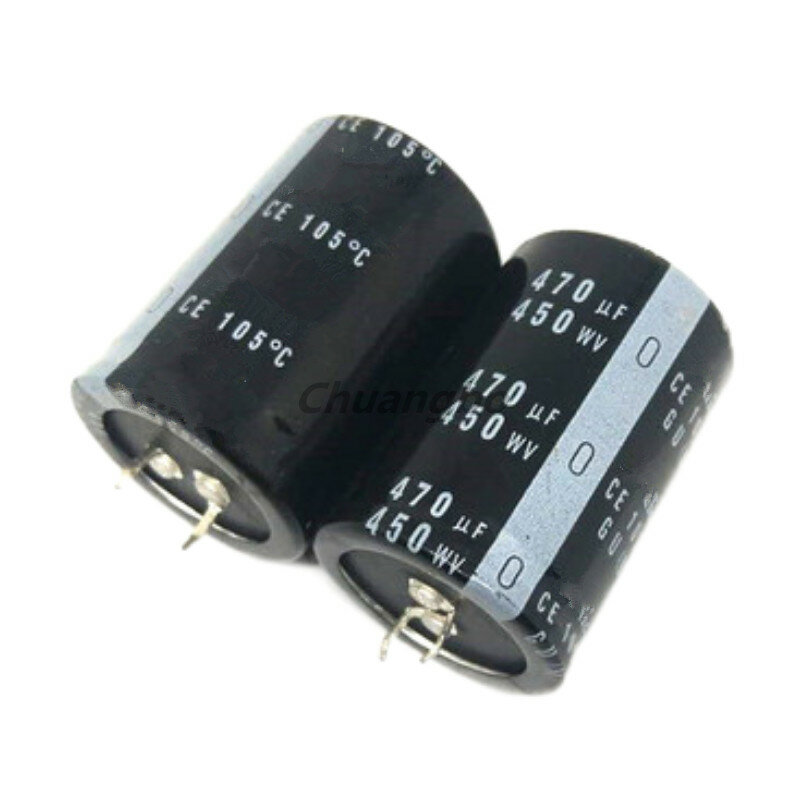 2 pces-10 pces 450v470uf higt qualidade alumínio capacitor eletrolítico 470uf 450v 30*50mm