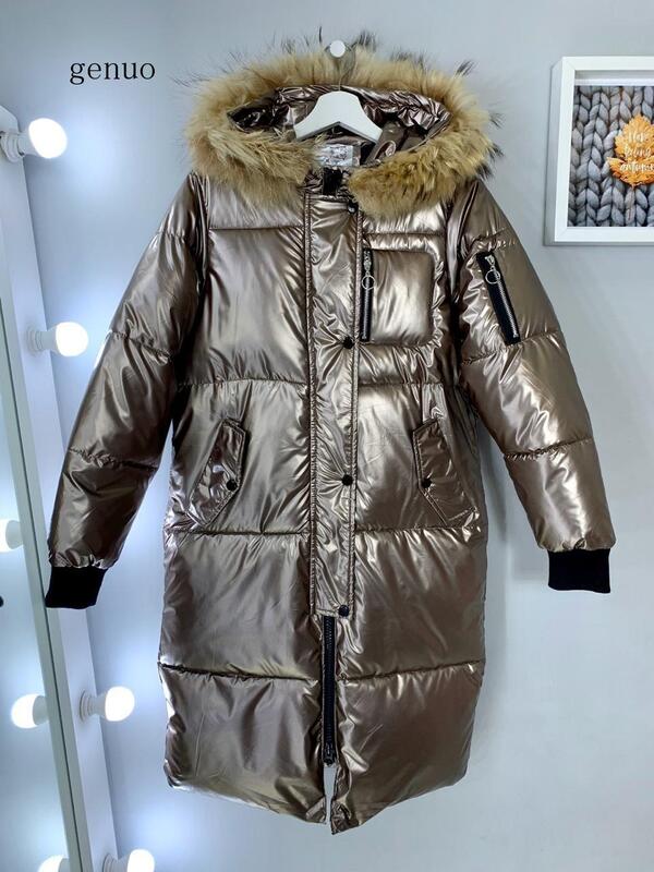 Women Thick Jacket Women Winter Faux Fur Hooded Padded Jackets Oversize Overcoat Warmness Zipper Fashion Women's Clothes