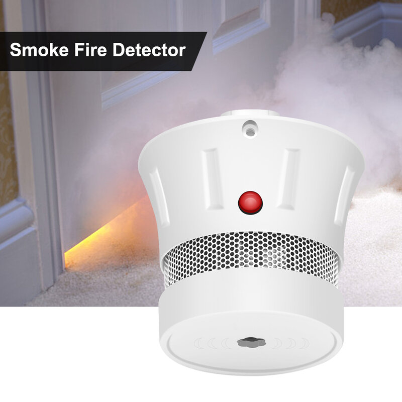 CPVan 2pcs/Lot Smoke Detector 10 Years Battery CE Certifed EN14604 Smoke Alarm Detector Sensor Fire Alarm For Home Security