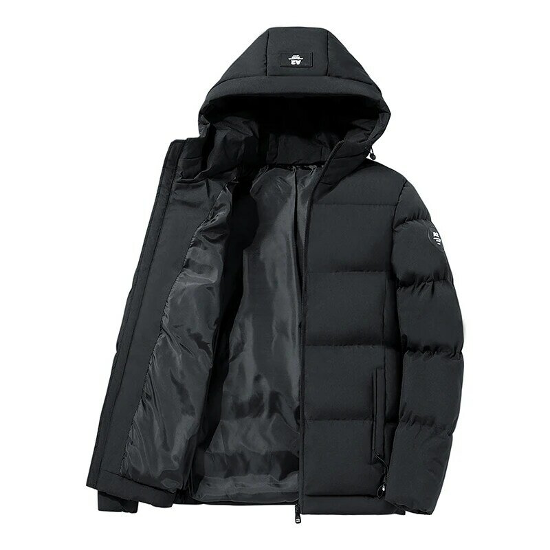 Jaquetas de inverno masculinas 2021 nova casual algodão acolchoado jaqueta outerwear roupas masculinas tamanho M-4XL com capuz grosso quente parkas casaco