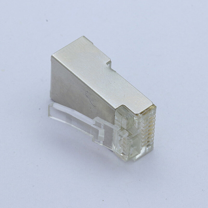 1pc cristallo 8pin RJ45 spina modulare Rj-45 cavo di rete adattatore connettore per Cat5E Cat6 Rj45 Ethernet cavo spine teste