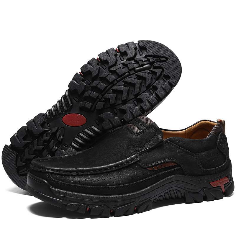 Zapatos casuales de cuero genuino para hombre zapatillas de deporte mocasines de alta calidad para Hombre Zapatos de conducción transpirables deslizantes de talla grande 38-48