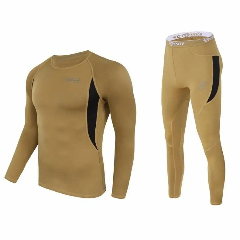 2024 New Winter Thermal Underwear Sets Men Quick Dry Anti-microbial Stretch Men's Thermo Underwear Male Warm Long Johns Fitness