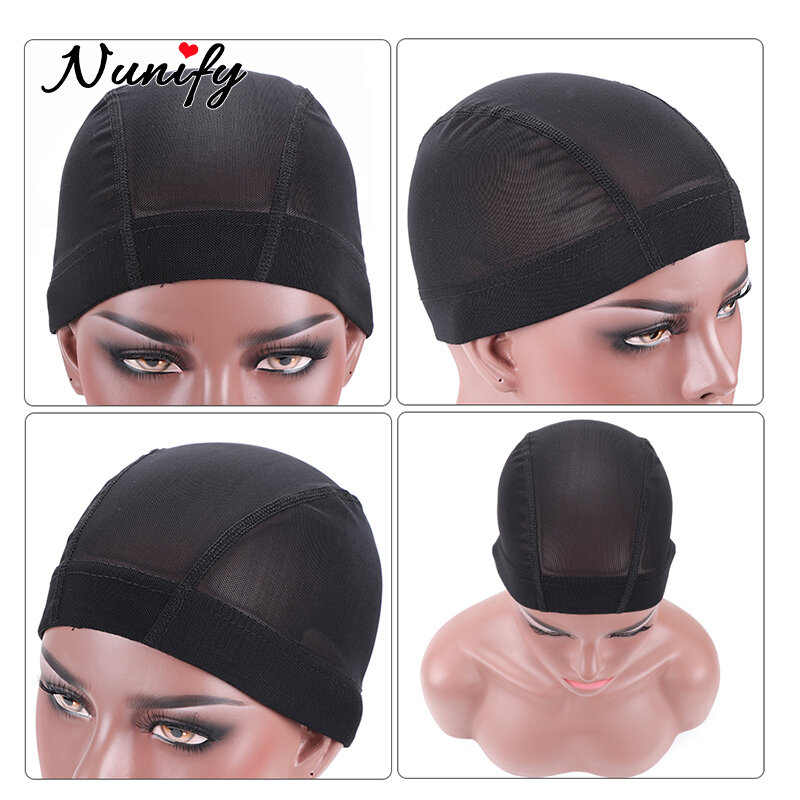 DAHIFY-Bonnet breton en spandex noir, bonnet de natation, accessoires de perruque, vente en gros, S, M, L, 1 pièce