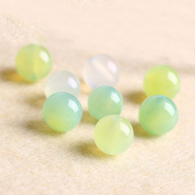 Clip de quartz d'agate verte pomme naturelle, perle unique, bijoux de bricolage, exécutif, 4A