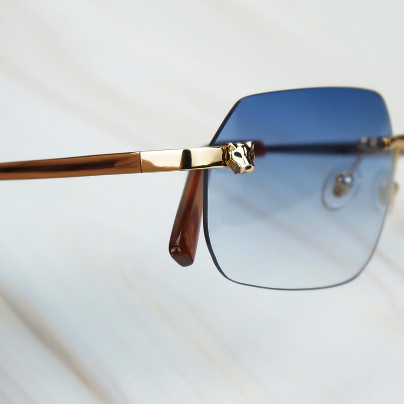 Rétro Carter lunettes de soleil pour hommes léopard lunettes de soleil femmes mode lunettes de soleil cadre pour extérieur voyage décoration nuances