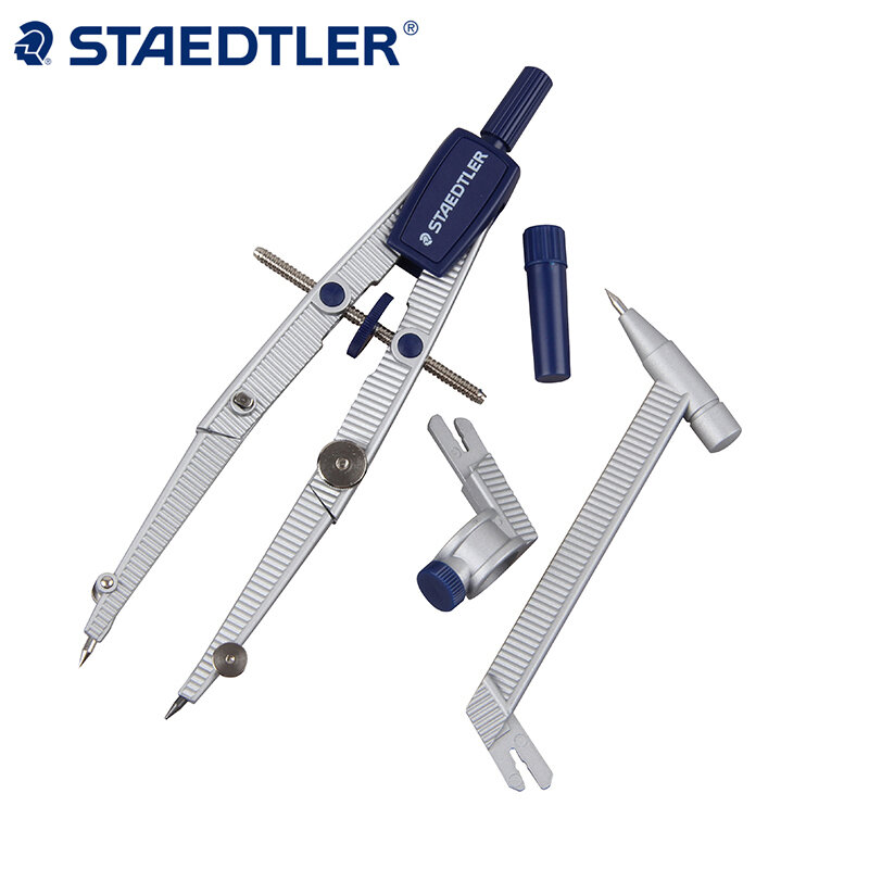 Инструменты для рисования Staedtler 550 02 с регулируемыми компасами, принадлежности для чертежей, школьные и офисные канцелярские принадлежности