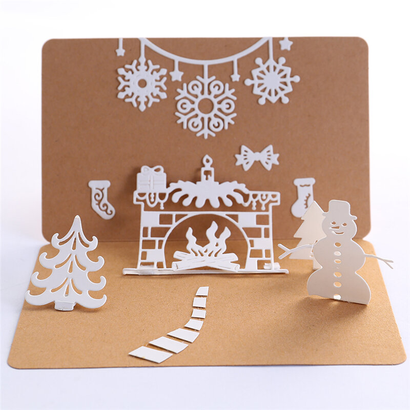 InLoveArts Winter Fireplace Metal Cutting Dies Christmas Festival New 2019Scrapbooking for Making Cards Embossing Crafts Stencil
