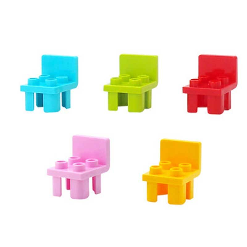Big Building Blocks Bathroom Kitchen Furniture Accessories Compatible With Large Bricks Educational Diy Toys Children Kids Gifts