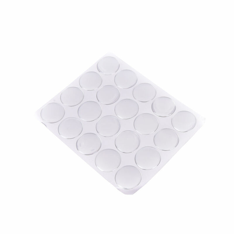 100Pcs/Sheet 25Mm Ronde Dome 3D Kristal Hars Zelfklevende Patch Stippen Label Clear Epoxy Stickers Voor fles Caps Crafting Diy