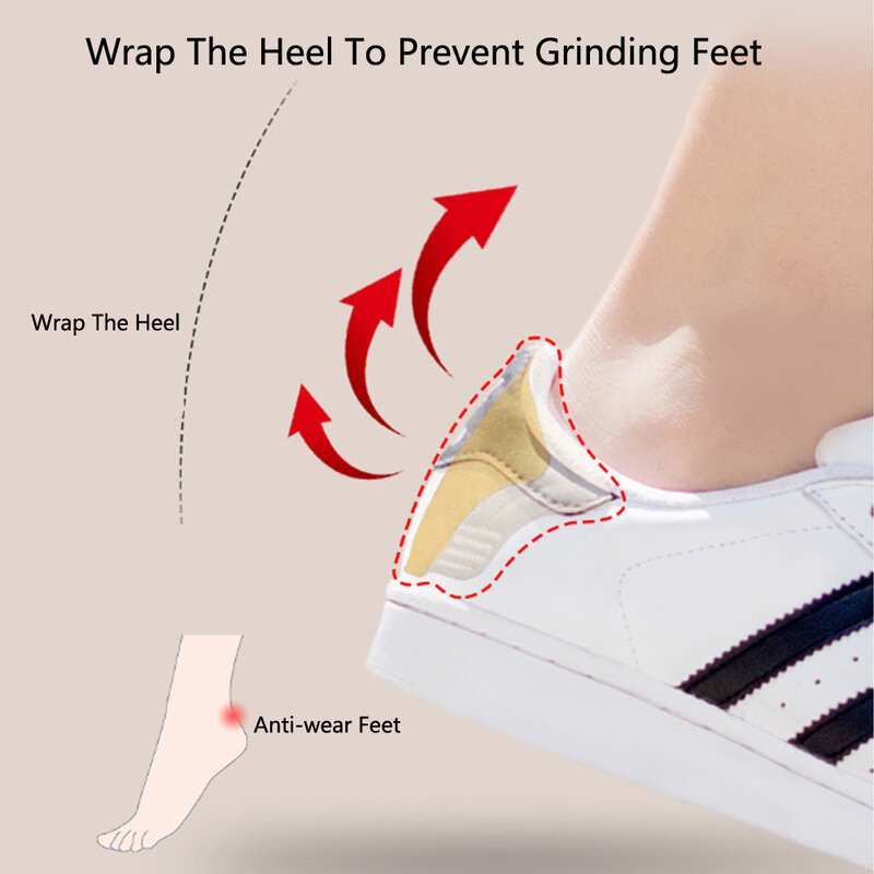 Insoles for Shoes Men Women Sneakers Heel Protector Cushion Insert Sports Shoes Lining Pain Relief Stickers Foot Heel Shoe Pads