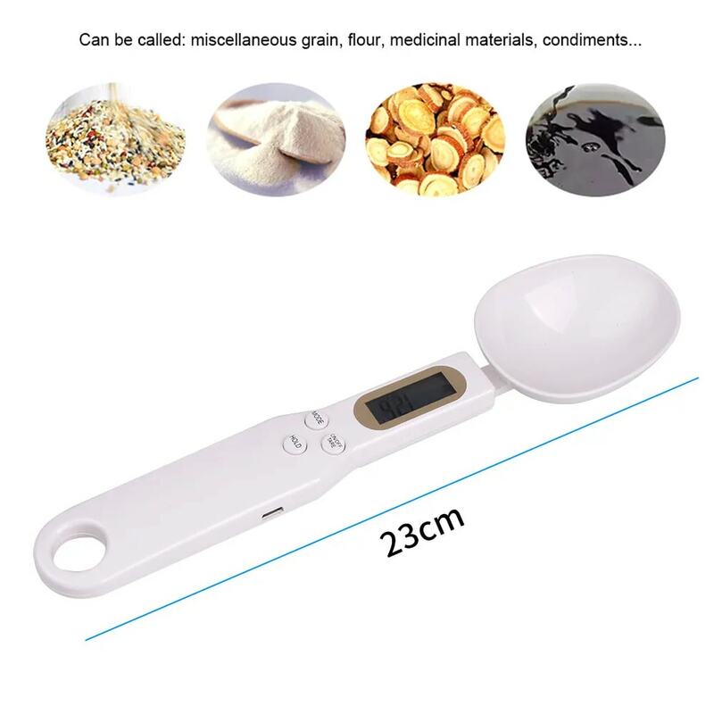 Cucchiaio elettronico per misurazione USB bilancia per alimenti da cucina 500g/0.1g cucchiaio per bilancia digitale con Display LCD accessori per utensili da cucina