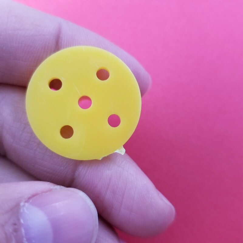 2pcs/pack 25mm Diameter Round Plastic Flange Base J628Y DIY Toy Making Parts Drop Shipping