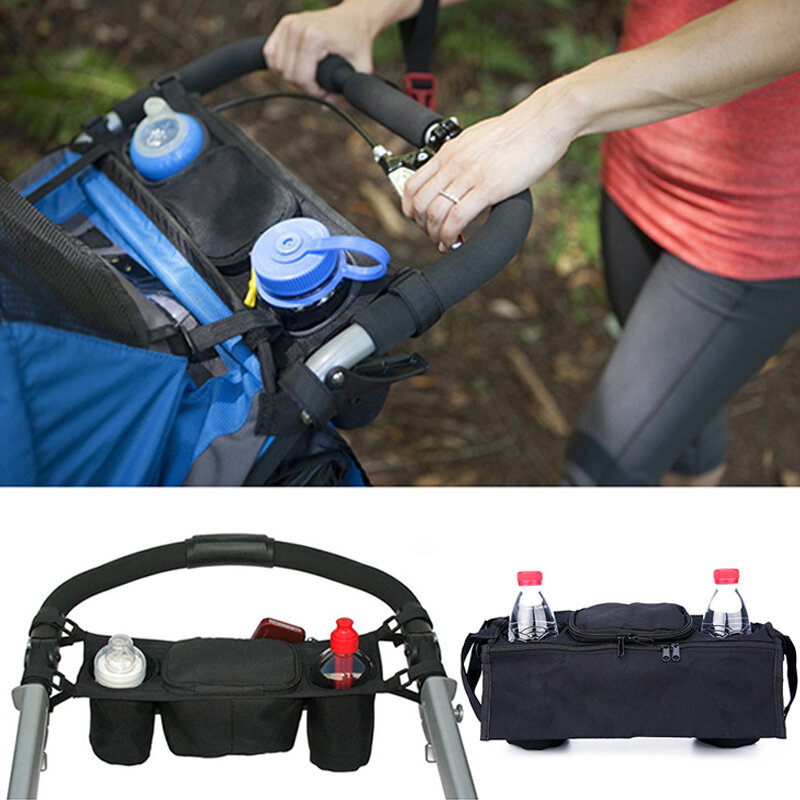 Органайзер для аксессуаров для детской коляски, держатель для бутылки, подвесная сумка для детской коляски, сумка для коляски