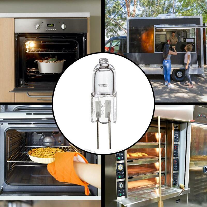 Ampoule de four halogène G4, lampe de remplacement pour cuisinière, lustre durable, applique murale, degré de haute température, 12V, 20W, 500 ℃