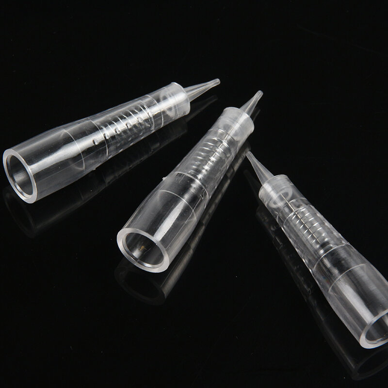 Cartucho de aguja desechable para maquillaje permanente, para máquina PMU, microblading permanente de cejas/labios, 50/100 Uds.