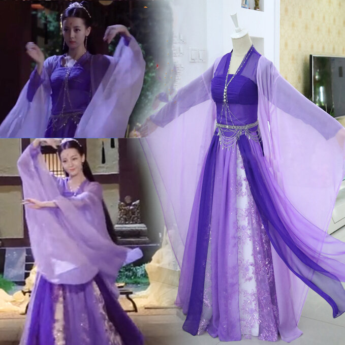 12 designs de feng jiu cheng yu feminino., fantasia de princesa de fada immorta, raposa e princesa para play de tv.