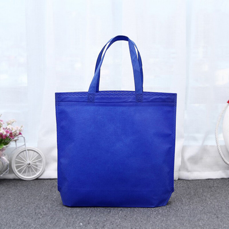 Eco Shopping Bag Lipat Non Woven Penyimpanan Kantong Wanita Portabel Kapasitas Besar Mahasiswa Sekolah Tas Unisex Dapat Digunakan Kembali Tas Tote