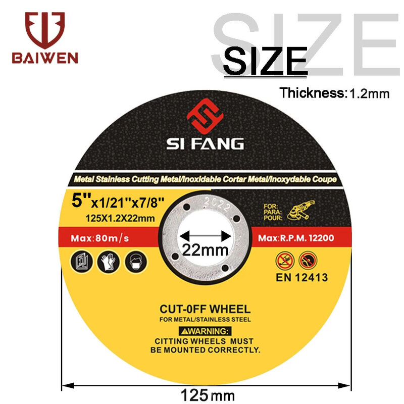 125 Mm Grinding Roda 5-50Pcs untuk Cutting Disc Logam Flap Pengamplasan Grinding Cakram Cut Off Roda