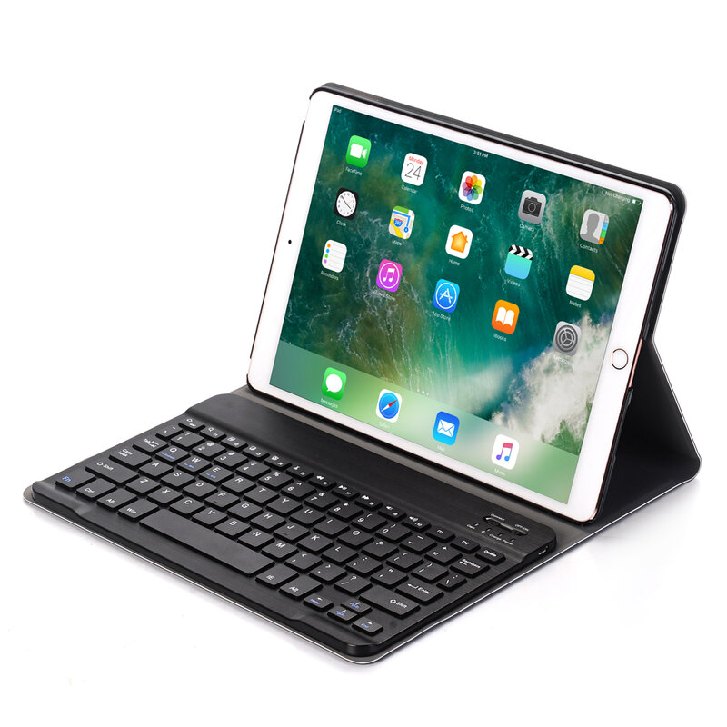 Funda de teclado ultradelgada para Apple Ipad Air1/Air2 Pro 9,7 "2017/2018 nueva funda de teclado inalámbrico con Bluetooth