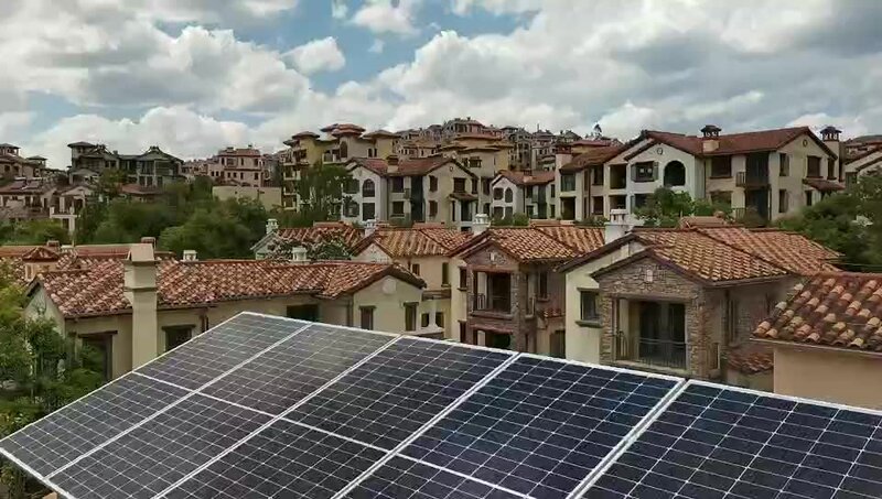 Sistema de energia solar, 15Kw, telhado de telha, na rede, energia + s