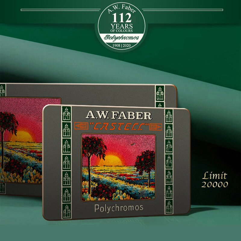 Faber Castell A.W.Faber Polychromos Fettige Farbige Bleistifte 12/24/36 Farben Jahrestag Gedenk Professionelle Farbige Bleistifte