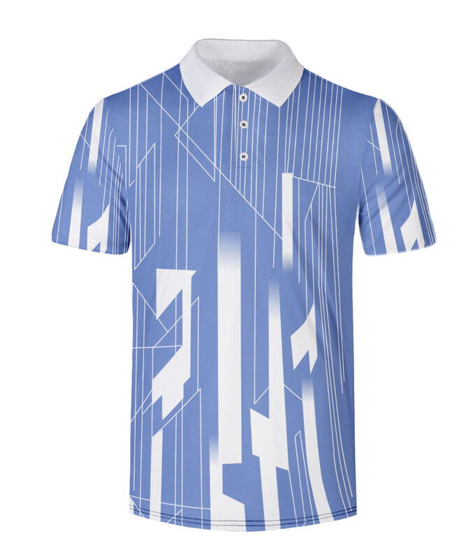 WAMNI 3D Polo Camicia casual Usura di Sport di Tennis T Shirt Gira-giù il Collare Raglan Maschio Harajuku Pulsante di Alta Qualità polo
