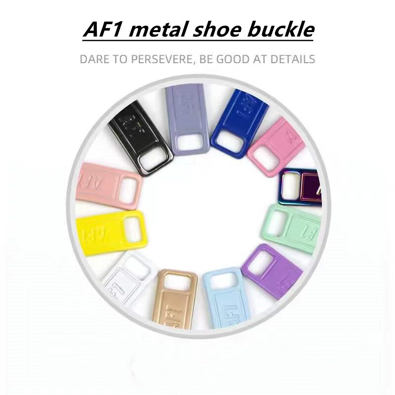 Cordones con hebilla de Metal AF1, accesorios de hebilla, bloqueo de encaje de Metal, Kits de zapatillas DIY, 2 unids/lote por par