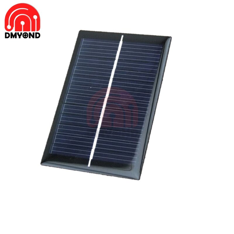Mini painel solar de célula solar 0.5v 6v 9v 100ma, carregador de bateria para faça você mesmo, fonte de energia solar, carregador de bateria