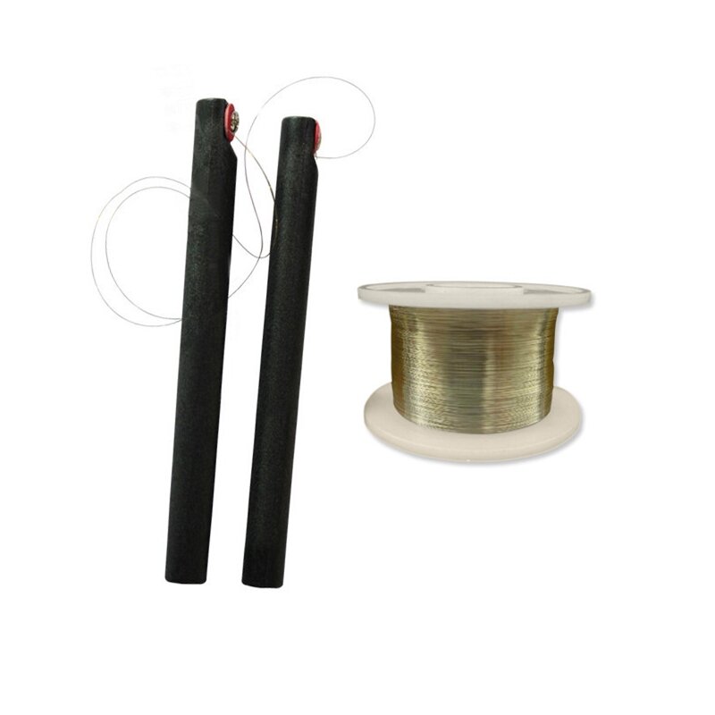 1PCS diameter 0.08mm 100m Molybdenum Wire LCD separating screen Cutting Line with Handle Bar for Iphone Glass Separator oca kit