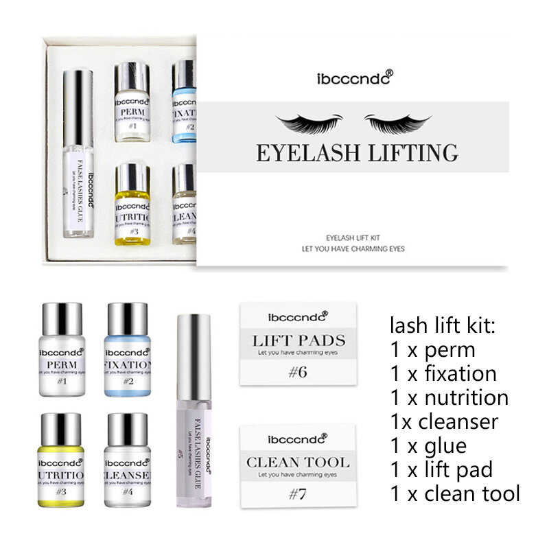 Pro Lash Lift Perming Eyelash Lifting Brow Lamination Kit Curling Eye lash, loción permanente de queratina para uso doméstico