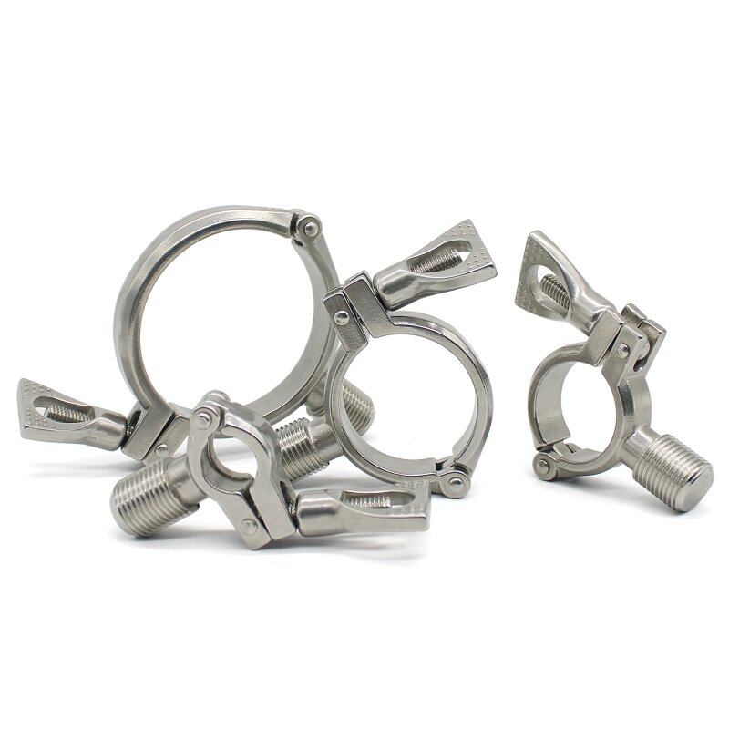 OD19mm to OD152mmbspt1 / 2 "External Thread 304 Stainless Steel Pipe Clamp Pipe Support Pipe Hanger Household Heavy Pipe Clamp