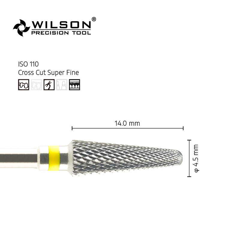 WilsonDental fresa Dental de carburo de tungsteno para recortar yeso/resina/Metal