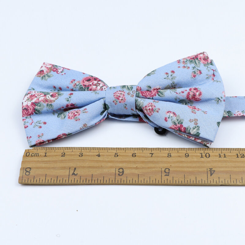 Fashion  Floral Bow Ties Cotton Print Bowtie Neckties For Men Wedding Party Business Suits Gravata Colorful Butterfly Cravats