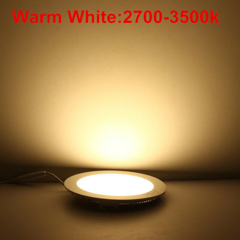 3W 4W 6W 9W 12W 15W 25W Lưới Celiing Tròn LED bảng Điều Khiển Trần Painel Đèn Đèn Cho Phòng Tắm Đèn LED