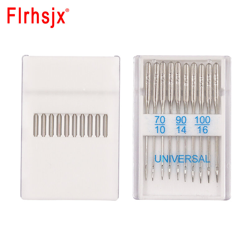 FLRHSJX 20pcs Sewing Machine Needles 4 Sizes Jeans Universal Regular Point Sewing Needle for Home Sewing Machine Supplies