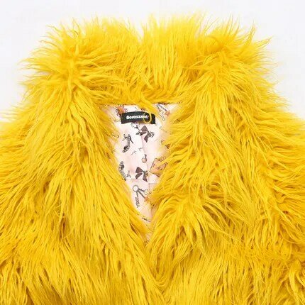 Manteau de fausse fourrure en laine pour femmes, de haute qualité, N71
