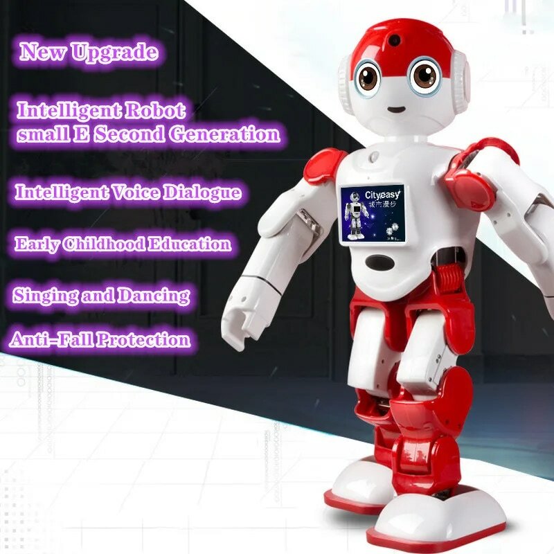 ใหม่วิดีโอหุ่นยนต์อัจฉริยะ Ai Voice Interactive ของเล่นหุ่นยนต์หน้าจอสัมผัส Face Recognition การศึกษาหุ่นยนต์ High-End หุ่นยนต์ Inteligente