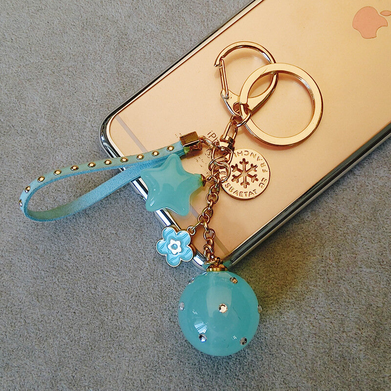 Porte-clés étoile à cinq branches bonbon de dessin animé mignon, perles acryliques de document de MSI, porte-clés, pendentif de sac de mode, cadeau, K4 mat, nouveau