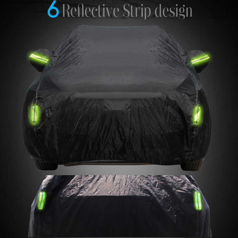Black Full Car Cover Waterproof SUV Outdoor Sun Rain Snow Protection Cover All Weather Suitable For Mitsubishi Xforce 2022-2025