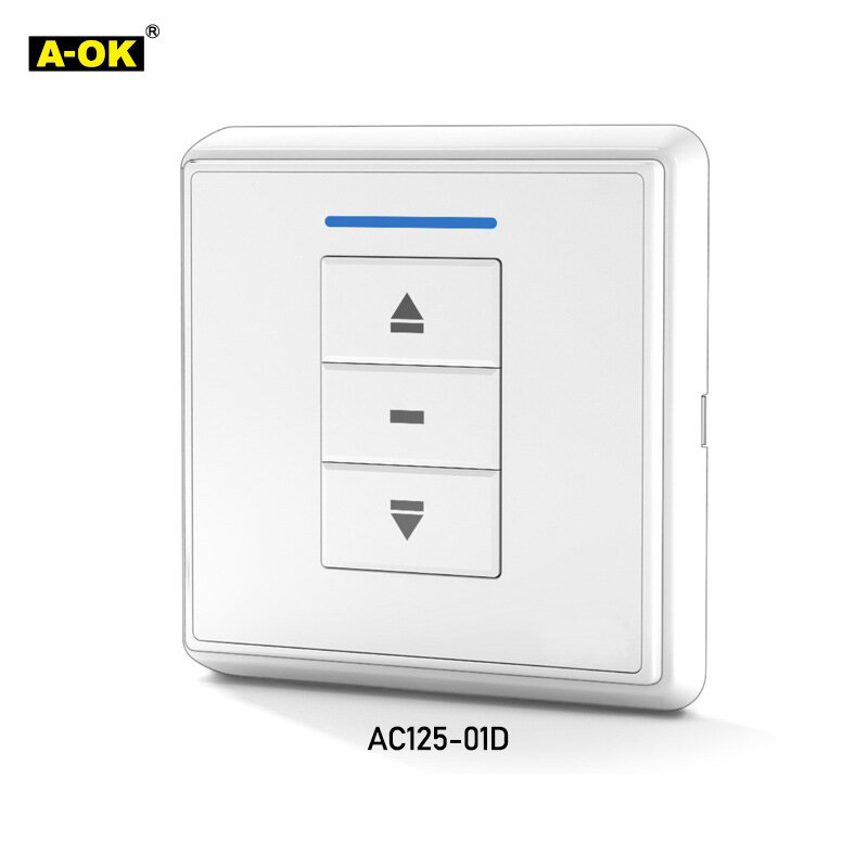 A-OK AC125-01/AC126-01 Single/Dual Wand Schalter panel, wireless remote Wand Controller für A-OK RF433 Vorhang Motor/Rohr Motor