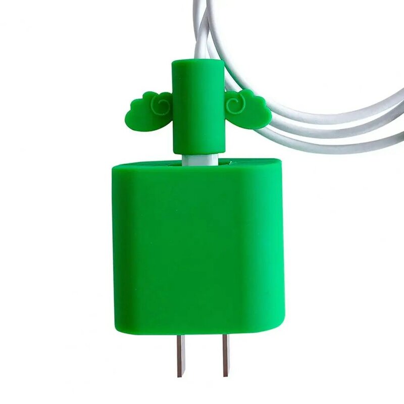 Ângulo de carregamento cabo protetor, Capa para iPhone Charger Plug, Data Line, Proteção USB bonito