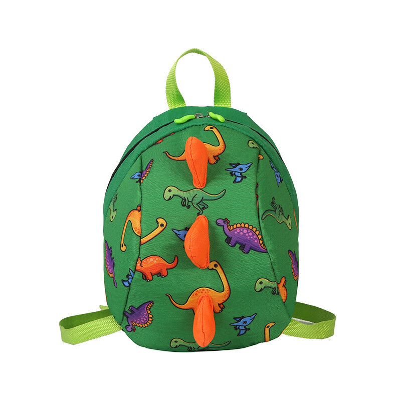 Mochila con arnés de seguridad en forma de dinosaurio para niños pequeños, correa de lona, bolsa antipérdida para jardín de infantes, mochilas escolares de animales