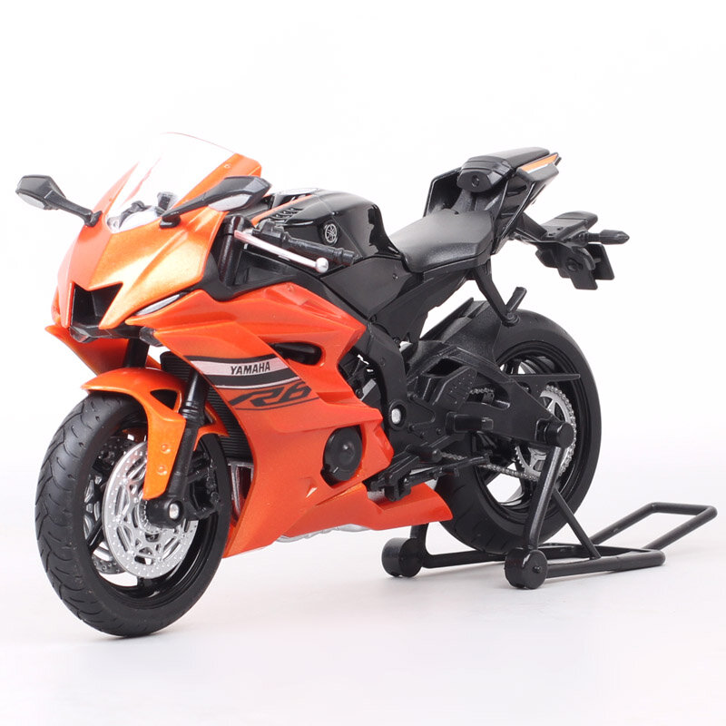 Welly-motocicleta a escala 1:12 para niños, Yamaha YZF-R6 R6, modelo de moto de carreras, juguete superdeportivo en miniatura, regalo para niños, 2020