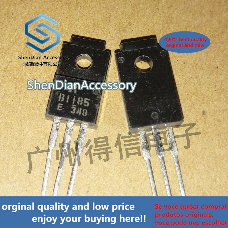 10pcs 100% new and orginal 2SB1185 B1185 TO-220F Silicon PNP Power Transistor   in stock