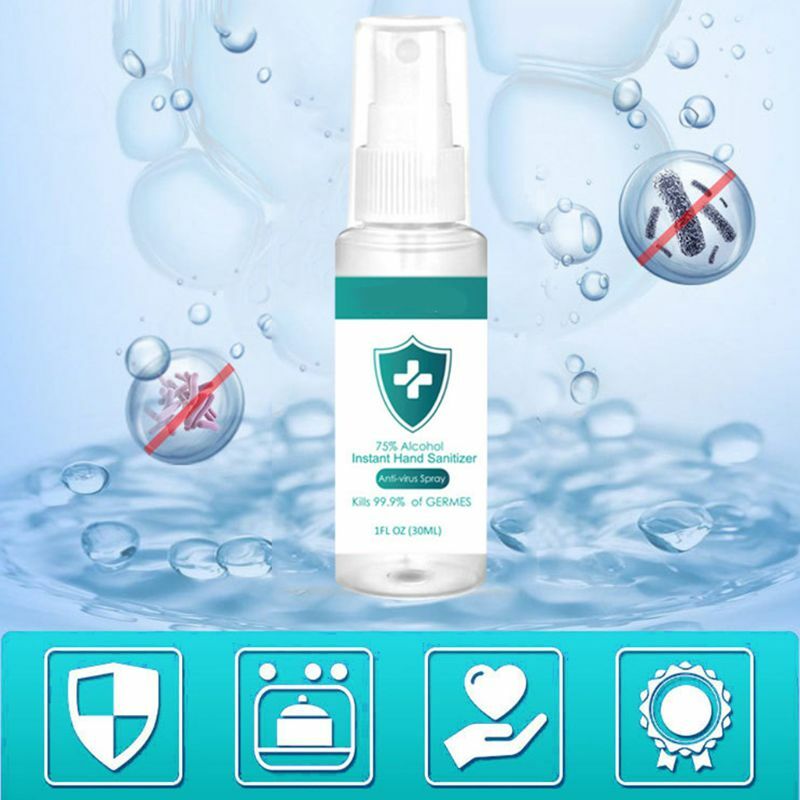 60ML Wash Hand Sanitizer Gel 30ML 75% 20Pcs Wet Wipes 10 Pcs Disposable Mouth Mask