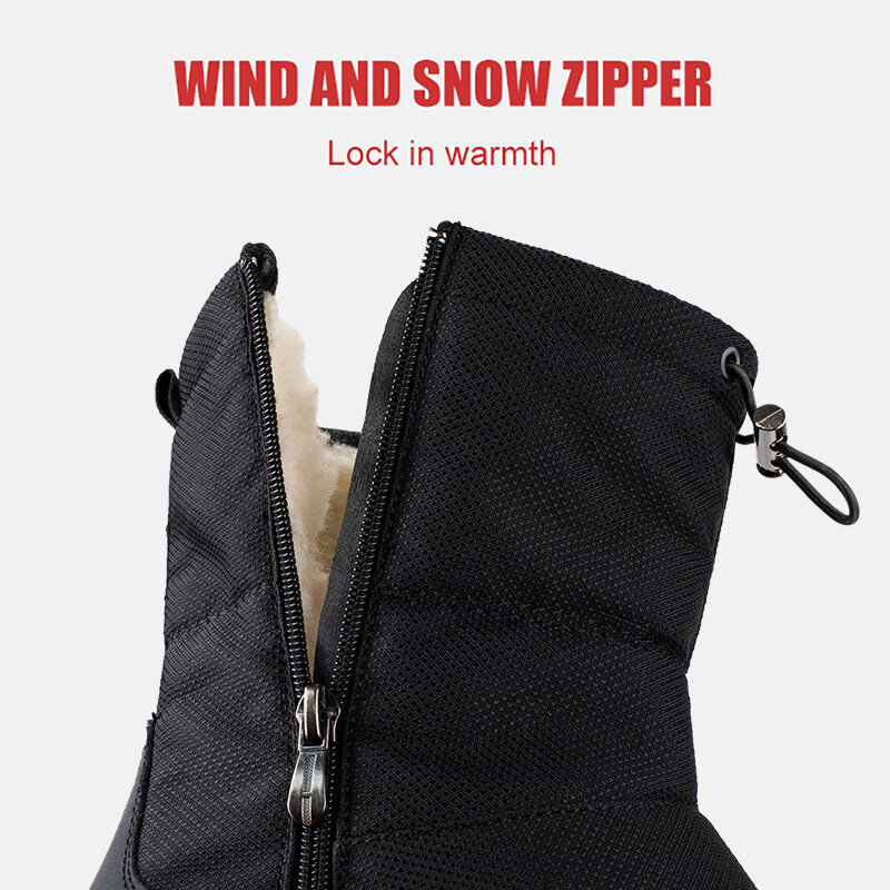 Winter Men's Boots 2021 New Winter Shoes Men Snow Boots Waterproof Non-slip Thick Fur Winter Boot For -40 Degrees Platform Boots